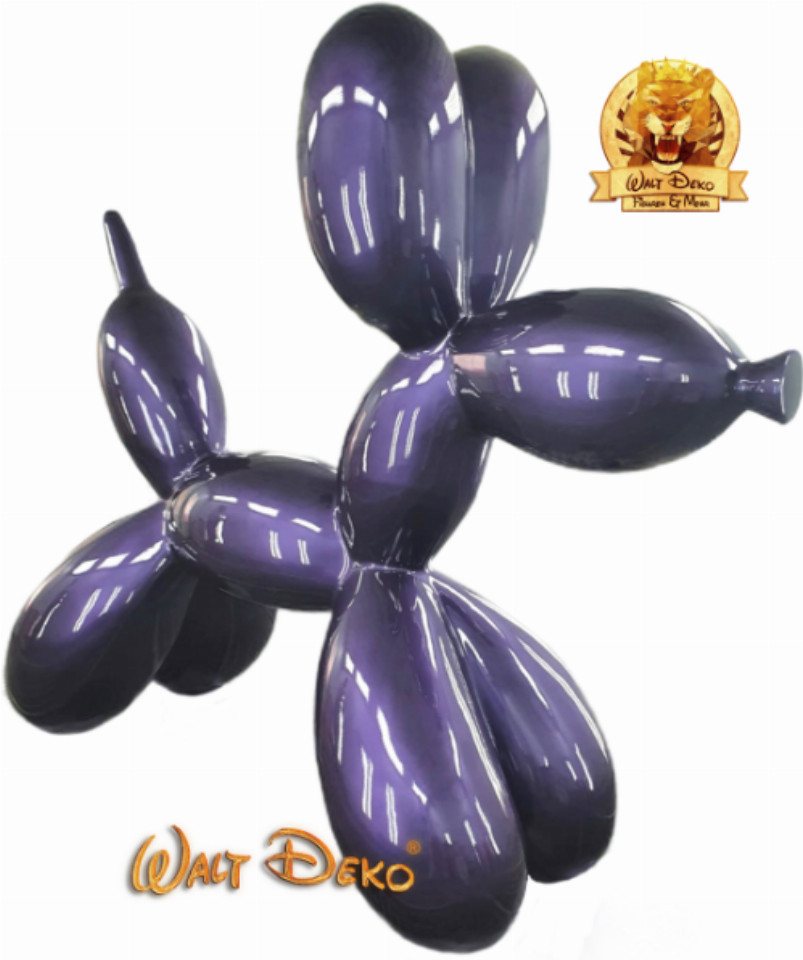 Walt-Deko Dekofigur großer Ballonhund lila 210cm breit Dekorationsfigur/Werbefigur - von Walt-Deko