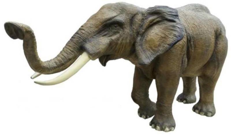 Walt-Deko Dekofigur lebensgroßer Elefant mit Rüssel oben 410cm breit Walt-Deko Dekofigur lebensgroßer Elefant mit Rüssel oben 410cm breit von Walt-Deko