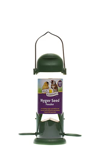 Walter Harrison's Wild Bird Flip Top Nyger Futterstation zum Aufhängen, klein, 22 cm, Grün Walter Harrison's Wild Bird Flip Top Nyger Futterstation zum Aufhängen, klein, 22 cm, Grün von Walter Harrisons