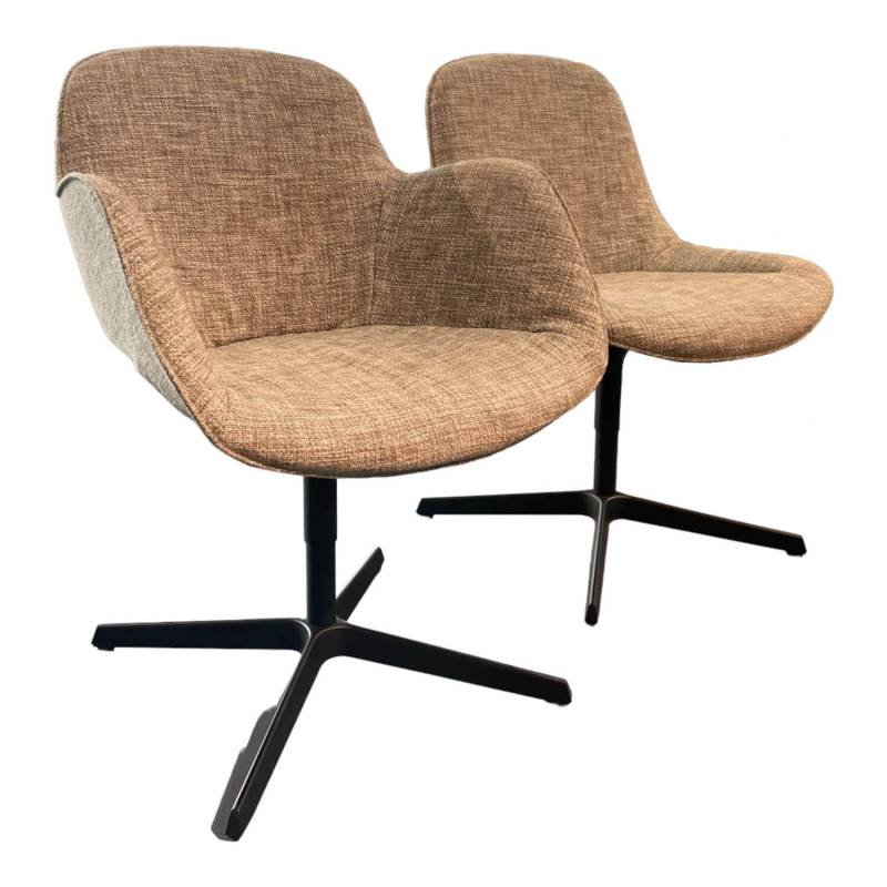 2er-Set Stuuhl Sheru Stoff Oban 7879 Moss Untergestell Matt Pulverbeschichtet Sc... von Walter Knoll