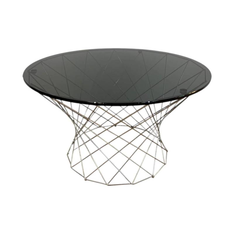 Beistelltisch Oota 156 T5 Platte Glas Schwarz Getönt Gestell Edelstahl Poliert Beistelltisch Oota 156 T5 Platte Glas Schwarz Getönt Gestell Edelstahl Poliert von Walter Knoll