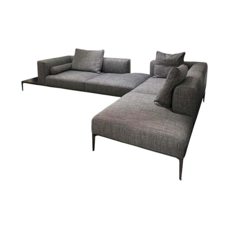 Ecksofa Jaan Living Stoff Togba Blue Bronze Grau Füße Metall Matt Bronze Pulverb... Ecksofa Jaan Living Stoff Togba Blue Bronze Grau Füße Metall Matt Bronze Pulverb... von Walter Knoll
