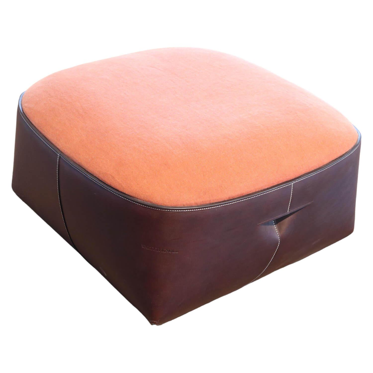 Hocker Isanka Korpus Bezug Leder Saddle Coffee Sitzfläche Bezug Stoff Lino 7710 ... von Walter Knoll