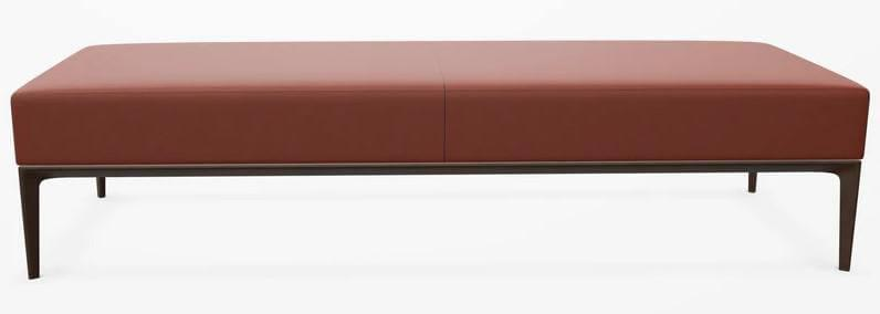 Jaan Bench 786-20 H1 Leder Elen Marron Unterplan 786 U1 Aluminium Matt Pulverbes... von Walter Knoll