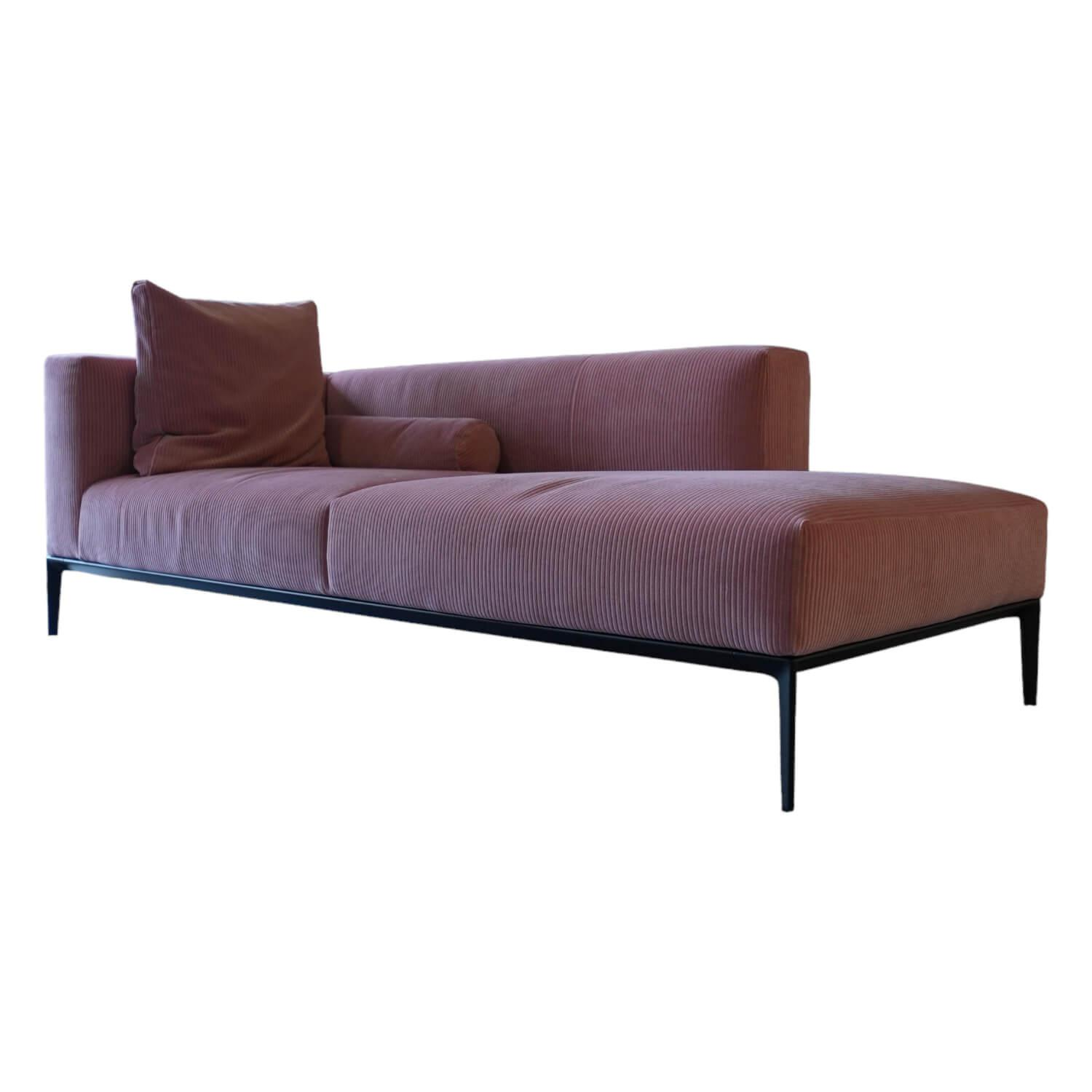 Recamiere Jaan Living 782 25 Links Bezug Stoff Phlox 633 Rose Rosa Gestell Alumi... von Walter Knoll