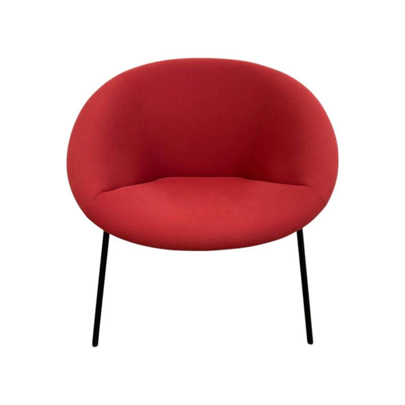 Sessel 369 10 Stoff Connor 3002 Rot Gestell Schwarz Matt Inklusive Kunststoffgle... von Walter Knoll