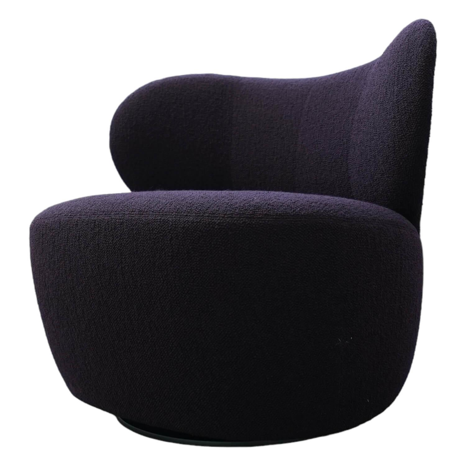 Sessel Bao 207 Bezug Stoff Hearth 003 Regnant Violett Gestell Stahl Matt Pulverb... von Walter Knoll