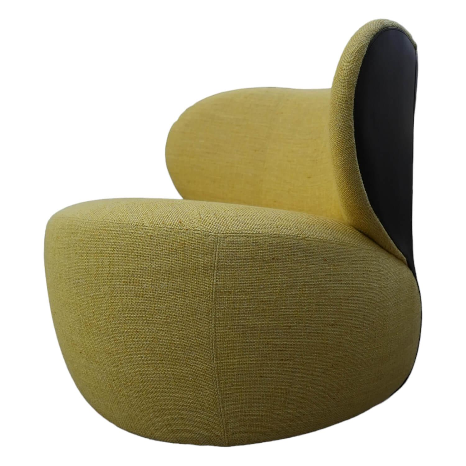 Sessel Bao 207 Bezug Stoff Lucia 7694 Corn Gelb Metallgestell Matt Pulverbeschic... von Walter Knoll