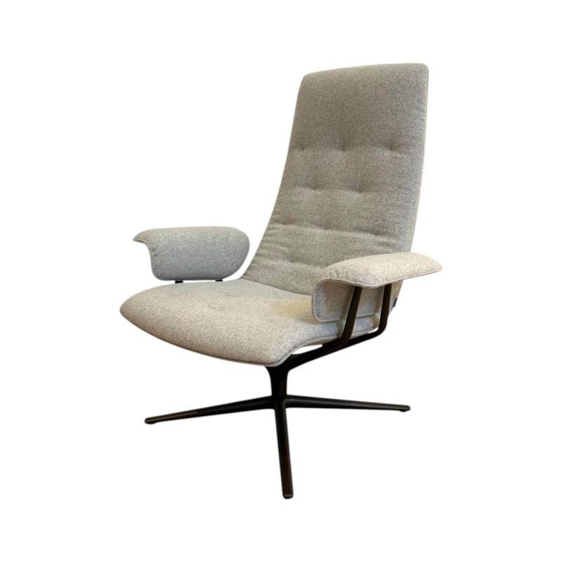 Sessel Healey Soft 184 10 Stoff Divina Melange 2 120 Hellgrau Grau Gestell Bronz... von Walter Knoll