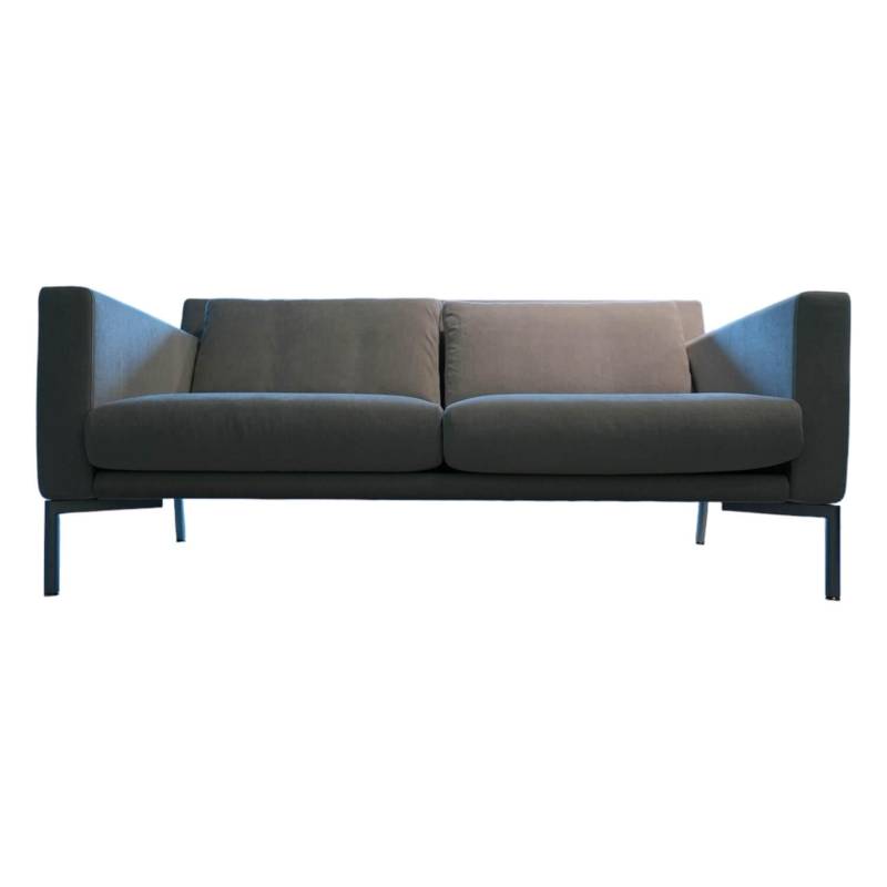 Sofa Jason 390 25 FLFR 2,5 Sitzig Stoff Summit Chalk Grau Gestell Velourmatt Gra... von Walter Knoll