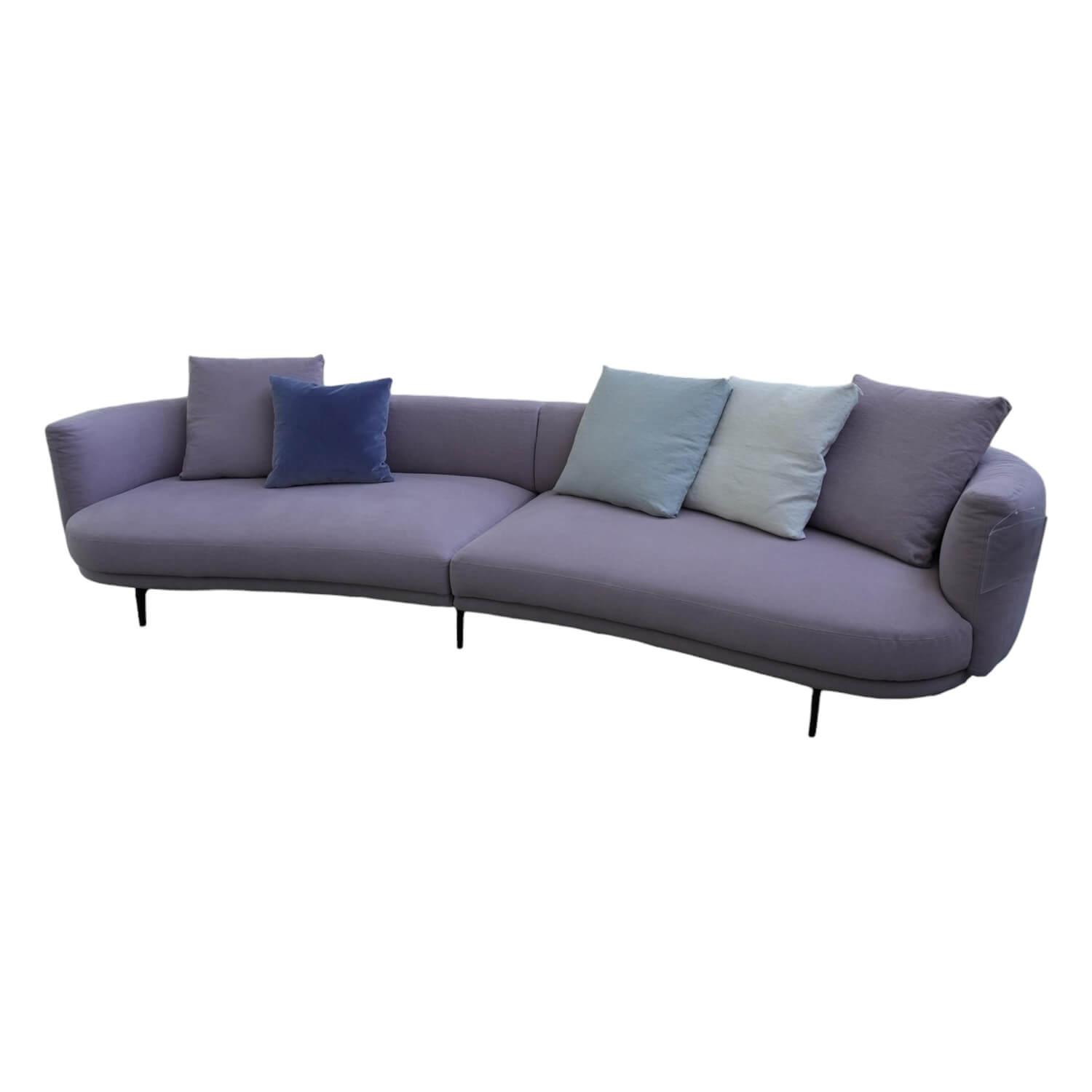 Sofa Maaru 850 Stoff Lino 7899 Magnolia Violett Metallgestell Matt Pulverbeschic... von Walter Knoll