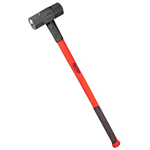 WALTER Professional Vorschlaghammer 4,5 kg 90 cm, Abbruchhammer, Sledge Hammer, vibrationsdämpfender Fiberglas-Griff für bequeme Handhabung und präzise Steuerung, robust und langlebig von WALTER