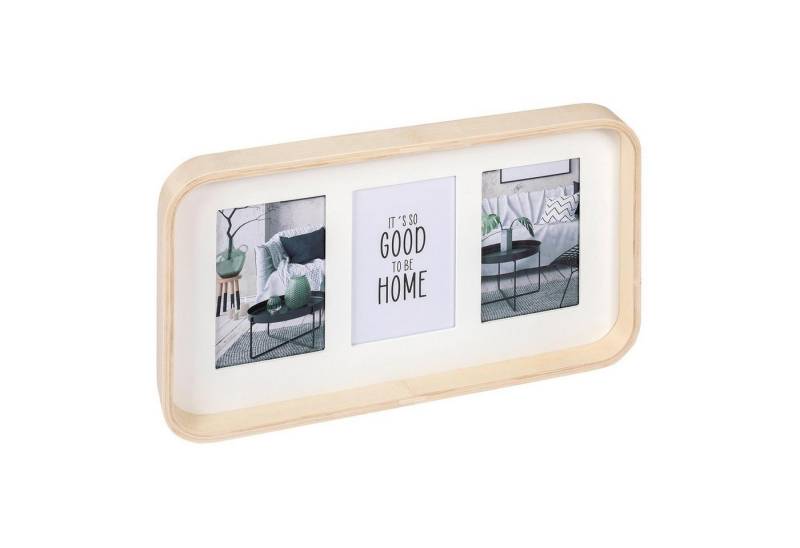 Walther Design Bilder-Collage Mehrfachbilderrahmen PORTRIL, Beige, B 40,5 cm, (1 St), aus MDF mit Holzpassepartout und Glasfront von Walther Design