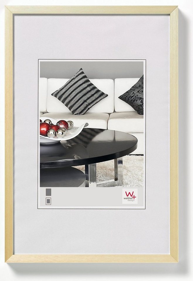 Walther Design Bilderrahmen Aluminiumrahmen Chair Groß- und quadratische Formate von Walther Design