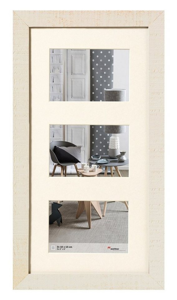 Walther Design Bilderrahmen HOME, Holz, Creme, 10 x 15 cm, (1 St) von Walther Design