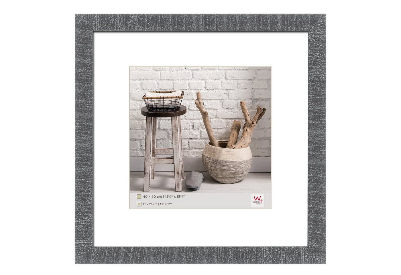 Walther Design Bilderrahmen Holzrahmen Home - quadratische Formate (20x20, 30x30 und 40x40 cm) von Walther Design
