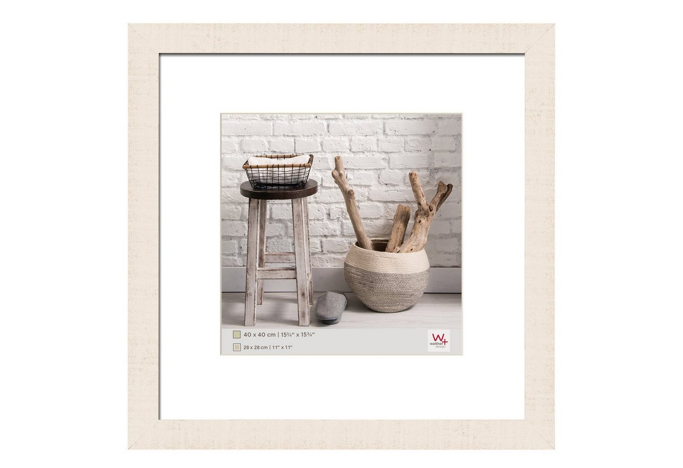 Walther Design Bilderrahmen Holzrahmen Home - quadratische Formate (20x20, 30x30 und 40x40 cm) von Walther Design