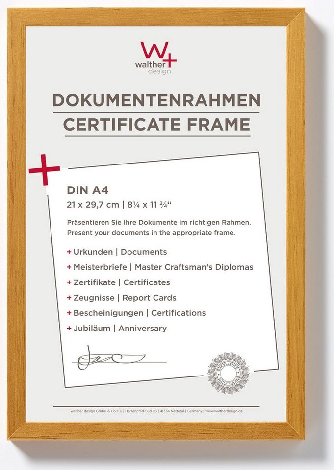 Walther Design Bilderrahmen Holzrahmen Peppers DIN A 4 Format Walther Design Bilderrahmen Holzrahmen Peppers DIN A 4 Format von Walther Design