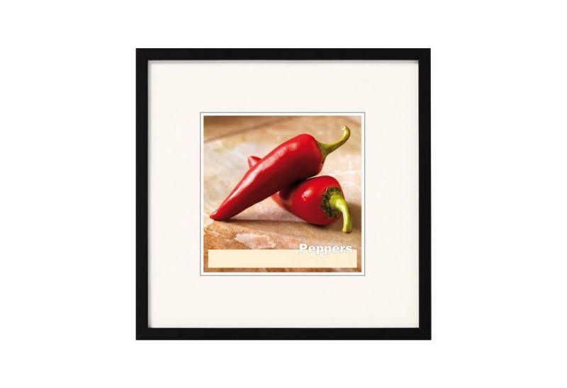 Walther Design Bilderrahmen PEPPERS, Holz, Schwarz, 13 x 13 cm, 20 x 20 cm, (1 St) von Walther Design