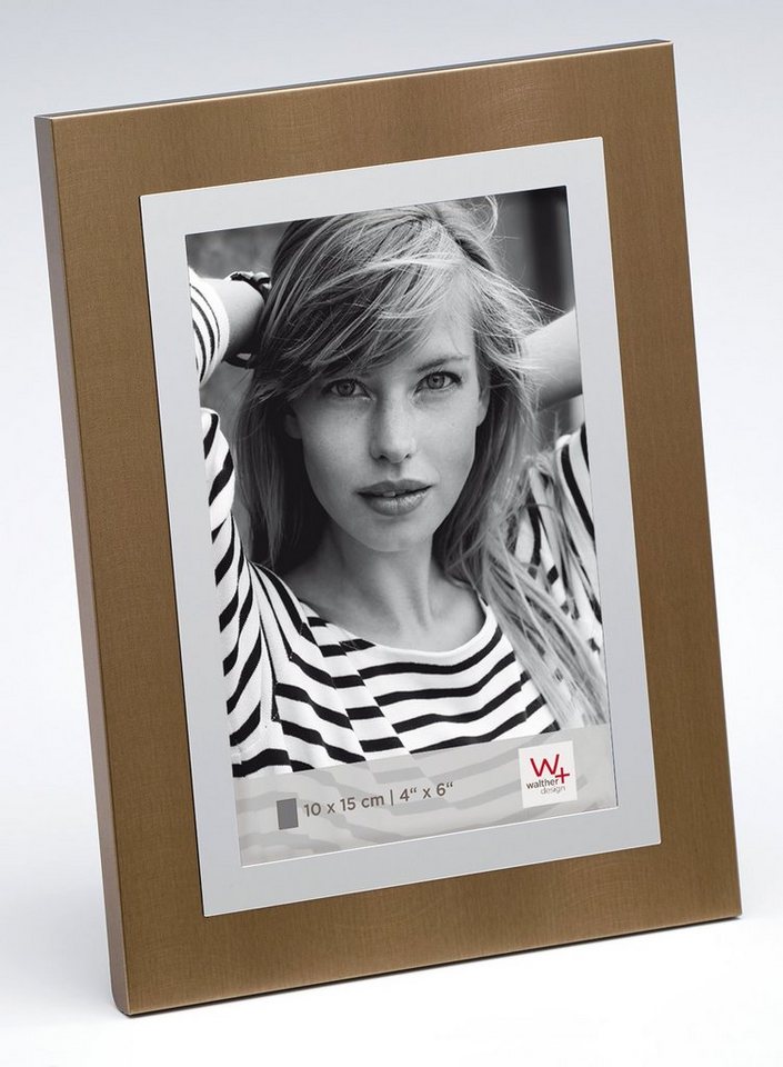 Walther Design Portraitrahmen Luan, für 1 Bilder, Samtrückwand von Walther Design