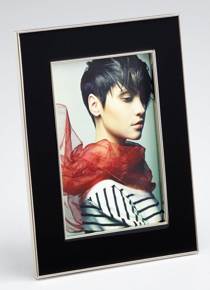 Walther Design Portraitrahmen Mathis, für 1 Bilder, schwarze Samtrückwand von Walther Design