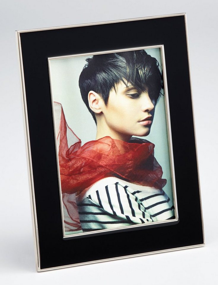 Walther Design Portraitrahmen Mathis, für 1 Bilder, schwarze Samtrückwand Walther Design Portraitrahmen Mathis, für 1 Bilder, schwarze Samtrückwand von Walther Design