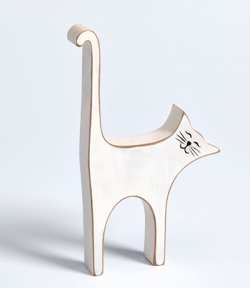 Walther Design Tierfigur Cats & Dogs Dekofigur Katze in zwei Farben, Perfekt zu jedem Anlass von Walther Design