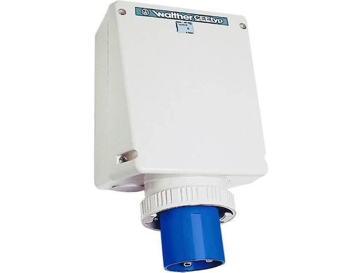 Walther Werke, Netzstecker + Netzkupplung, WAL 678509 WandgerÃ¤testecker 125A 5P 230V 9h IP67 von Walther-Werke