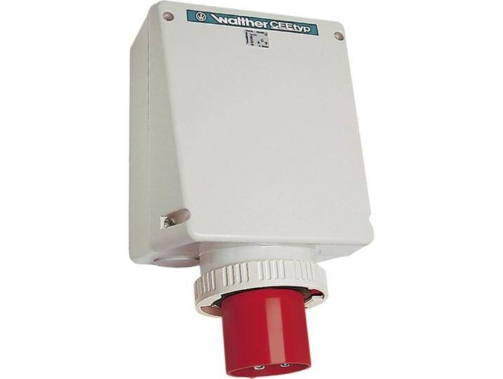 Walther Werke, Netzstecker + Netzkupplung, WAL 678OK WandgerÃ¤testecker 125A 5P 400V 6h IP67 (CEE 125/5) von Walther-Werke