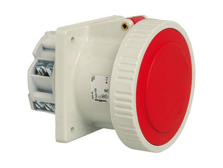 Walther Werke, Steckdose, WAL 479 Anbaudose gerade 125A 5P 400V 6h IP67 von Walther-Werke