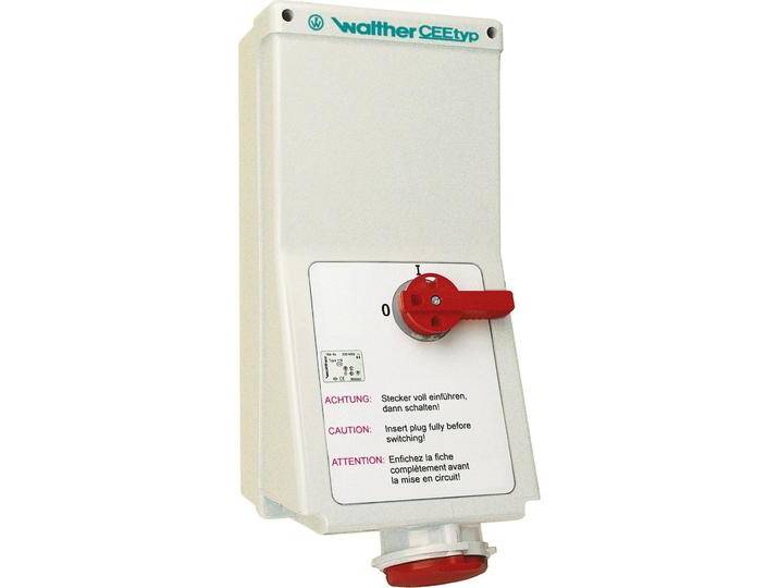 Walther Werke, Steckdose, WAL AJ130406 Wandsteckdose 32A 4P 400V 6h IP44 Walther Werke, Steckdose, WAL AJ130406 Wandsteckdose 32A 4P 400V 6h IP44 von Walther-Werke