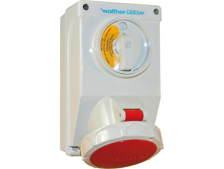 Walther Werke, Steckdose, WAL AT119 Wandsteckdose 16A 5P 400V 6h IP67 von Walther-Werke