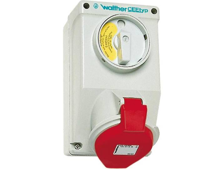 Walther Werke, Steckdose, WAL AT130406 Wandsteckdose 32A 4P 400V 6h IP44 Walther Werke, Steckdose, WAL AT130406 Wandsteckdose 32A 4P 400V 6h IP44 von Walther-Werke