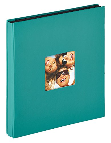 walther design Fotoalbum petrolgrün 400 Fotos 10x15 cm Einsteckalbum mit Cover-Ausstanzung, Fun EA-110-K von walther design