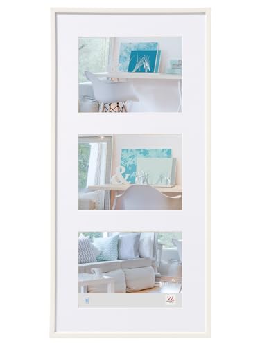 walther design Bilderrahmen weiss 3x 10x15 cm Galerie mit Passepartout, New Lifestyle Kunststoffrahmen KV315W walther design Bilderrahmen weiss 3x 10x15 cm Galerie mit Passepartout, New Lifestyle Kunststoffrahmen KV315W von walther design