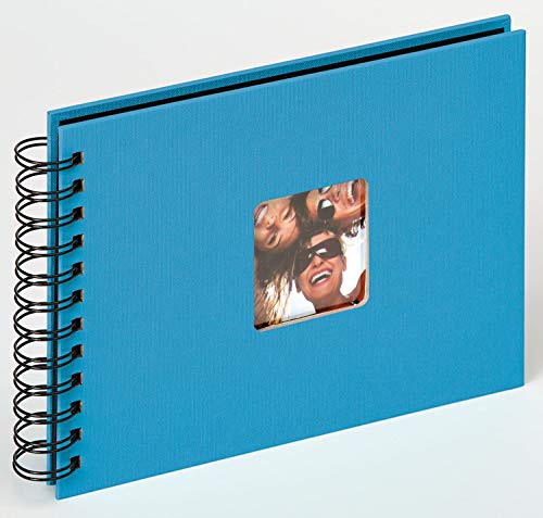 walther design Fotoalbum oceanblau 23 x 17 cm Spiralalbum mit Cover-Ausstanzung, Fun SA-109-U von walther design
