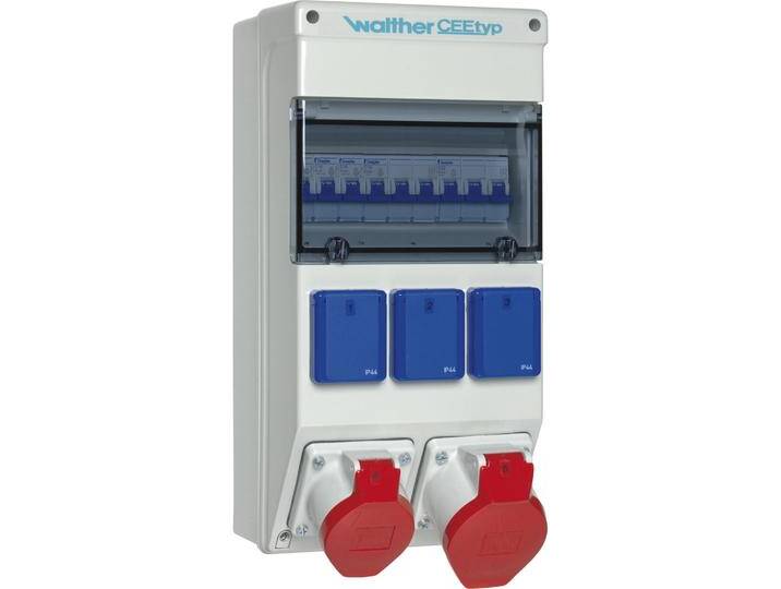 Walther, Steckdose, Werke Steckdosenkombination 6983001 370x183x152mm CEE-Steckdosen-Kombination 4015609156108 Walther, Steckdose, Werke Steckdosenkombination 6983001 370x183x152mm CEE-Steckdosen-Kombination 4015609156108 von Walther