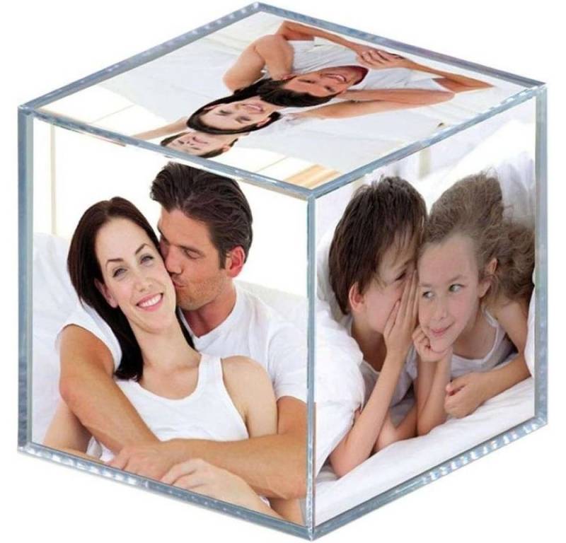 Walther Bilderrahmen MW100A Design Acryl - Fotowürfel - transparent von Walther