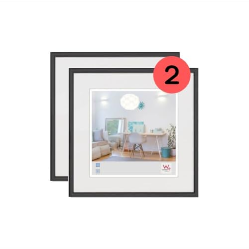 walther design KV220BD New Lifestyle Kunststoff Bilderrahmen 20x20 cm, schwarz, Doppelpack walther design KV220BD New Lifestyle Kunststoff Bilderrahmen 20x20 cm, schwarz, Doppelpack von walther design