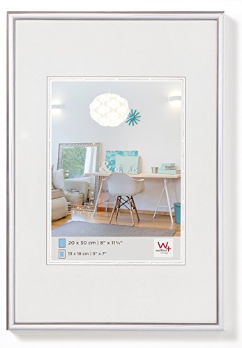 walther design Bilderrahmen silber 10 x 15 cm New Lifestyle Kunststoffrahmen KV015S von walther design