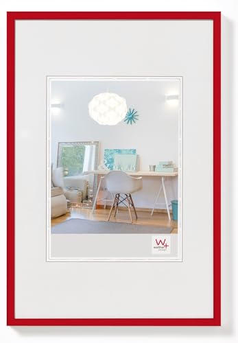 walther design Bilderrahmen rot 50 x 70 cm New Lifestyle Kunststoffrahmen KV070R von walther design