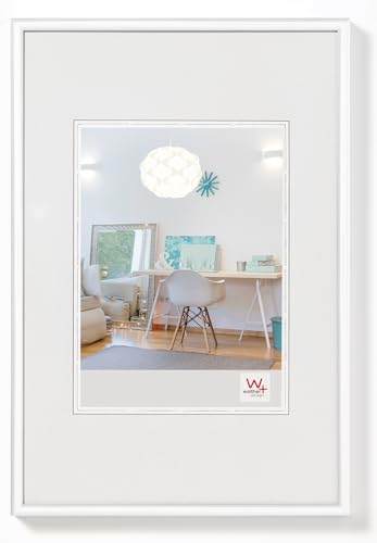 walther design Bilderrahmen weiss 18 x 24 cm New Lifestyle Kunststoffrahmen KV824W von walther design