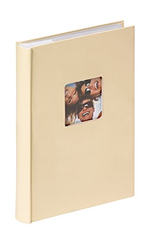walther design Fotoalbum creme 300 Fotos 10 x 15 cm Memo-Einsteckalbum mit Cover-Ausstanzung, Fun ME-111-H von walther design