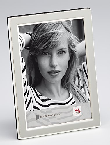 Walther PO015S Unique Home Living Portraitrahmen Lola, 10 x 15 cm, versilbert von walther design