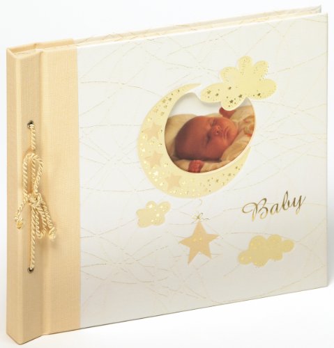 walther design Fotoalbum creme Babyalbum mit Cover-Ausstanzung und Prägung, Baby Bambini UK-114 von walther design