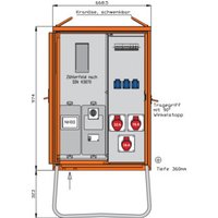 Walther Werke Anschlussverteilerschrank 22kVA m.Zählerplatz WAV0100R1 von Walther