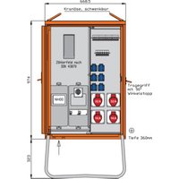 Walther Werke Anschlussverteilerschrank 44kVA m.Zählerplatz WAV0135R1 von Walther