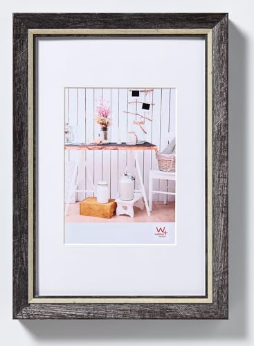 walther design Bilderrahmen schwarz 30 x 40 cm mit Passepartout, Chalet Designrahmen EL040B walther design Bilderrahmen schwarz 30 x 40 cm mit Passepartout, Chalet Designrahmen EL040B von walther design