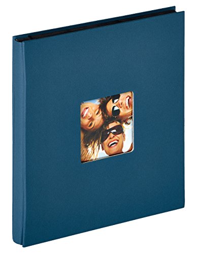 walther design Fotoalbum blau 400 Fotos 10x15 cm Einsteckalbum mit Cover-Ausstanzung, Fun EA-110-L von walther design