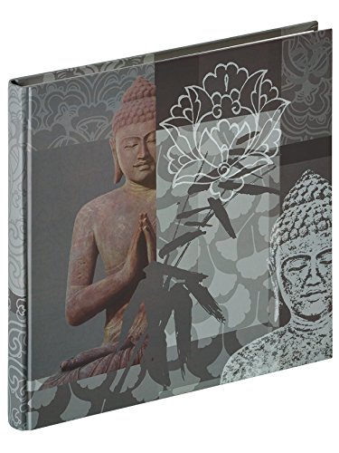 walther design Fotoalbum grau 26 x 25 cm Buddha FA-192-D von walther design